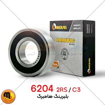 بلبرینگ شیار عمیق 6204 2RS C3 هامبورگ